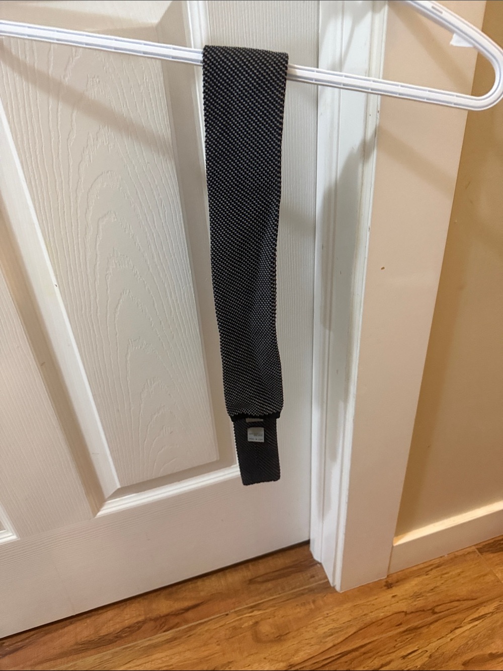 Canali Black Microdot Knit Tie